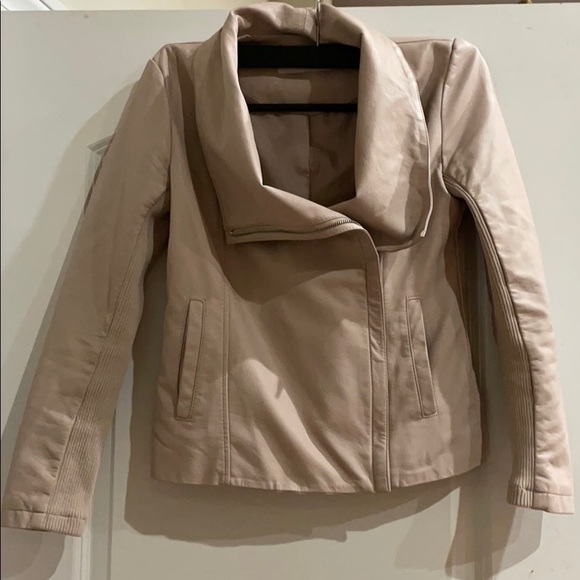 BB Dakota Faux Leather Pink Moto Jacket - Picture 2 of 8